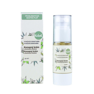 Konopný krém - Pro mastnou a problematickou pleť 30ml, denní Konopný krém - Pro mastnou a problematickou pleť 30ml, denní