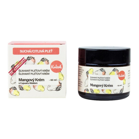 Mangový krém, noční - s cupuacu máslem 60ml, suchá a citlivá pleť 