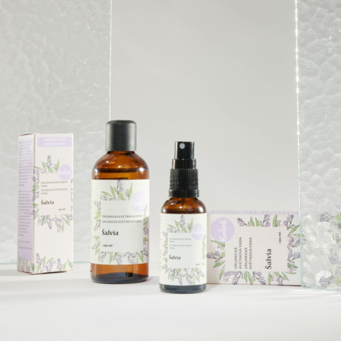 Organická Bylinková Voda - Šalvěj 30ml