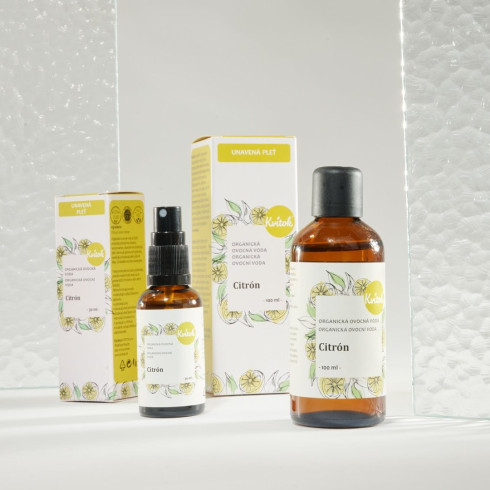Organická ovocná voda - Citrón 30ml Organická ovocná voda - Citrón 30ml