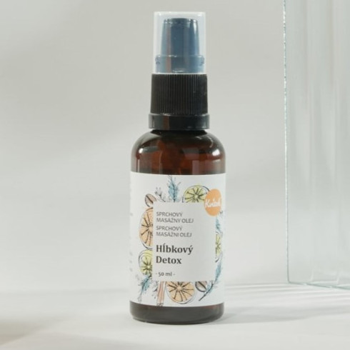 Sprchový anticelulitídny masážny olej - Hĺbkový detox 50ml