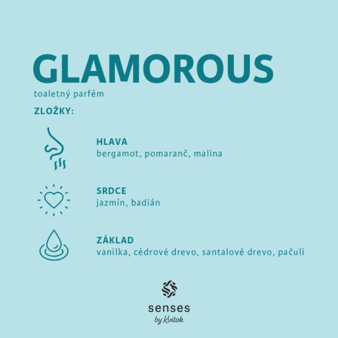 Toaletný parfém Senses (EdP) - Glamorous 30ml Toaletný parfém Senses (EdP) - Glamorous 30ml