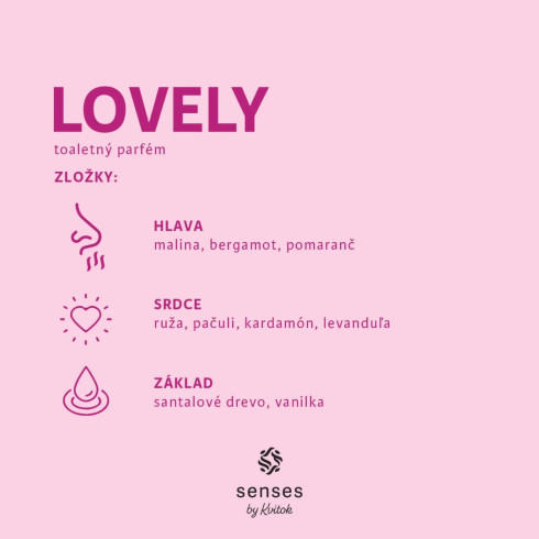 Toaletný parfém Senses (EdP) - Lovely 30ml