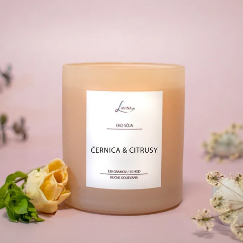 Sojová svíčka - Svěží 200g, Ostružina & Citrusy