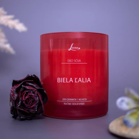 Sójová sviečka - Zvodná 130g, Biela ľalia Sójová sviečka - Zvodná 130g, Biela ľalia