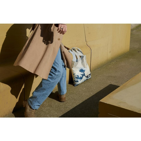 Nákupní taška LOQI Museum, Hokusai - The Great Wave Recycled