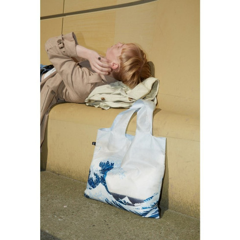 Nákupní taška LOQI Museum, Hokusai - The Great Wave Recycled