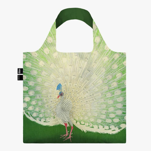 Nákupní taška LOQI Museum, Koson - Peacock Recycled Bag