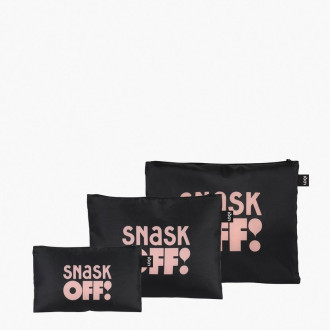 Vrecká Zip Pockets LOQI SNASK Tiger Snake Beer Black Recycled Vrecká Zip Pockets LOQI SNASK Tiger Snake Beer Black Recycled