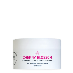Cukrový peeling - Sugar scrub Cherry Blossom 200ml, s lotosovým pudrem