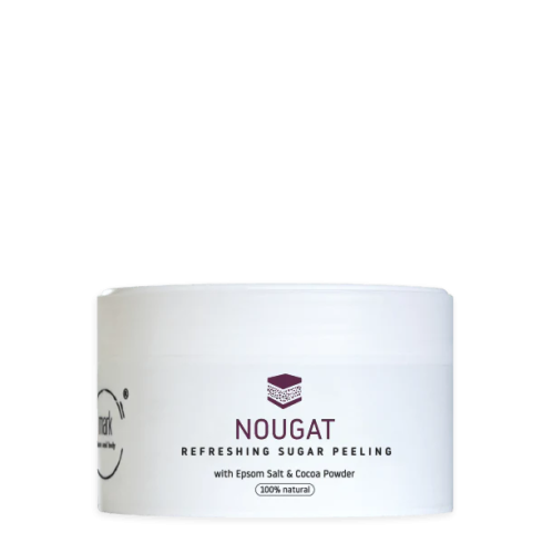 Cukrový peeling - Sugar scrub Nougat 200ml, s organickým kakaom 