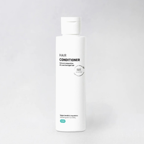 Prírodný vlasový kondicionér - Hair conditioner Vegan keratin & murumuru 150ml, pre suché a poškodené vlasy