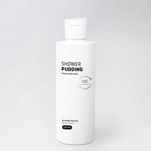 Sprchový pudink - Shower pudink for HIM 200ml, s aktivním uhlím