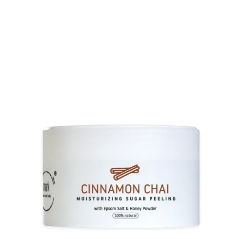 Cukrový peeling - Sugar scrub Cinnamon Chai 200ml, s výťažkami z medu