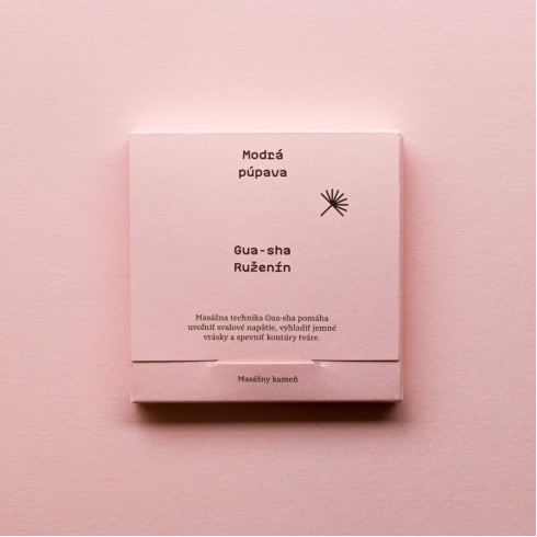 Masážny kameň - Gua-sha Ruženín