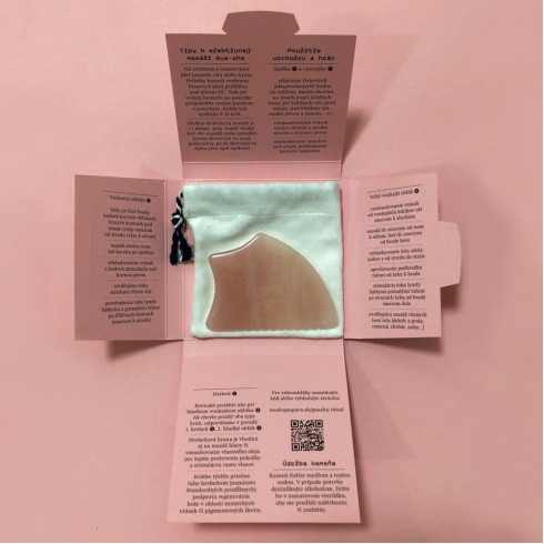 Masážny kameň - Gua-sha Ruženín