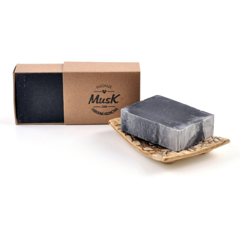 Přírodní mydlo Vegan - Černé zlato 100g, v krabičce