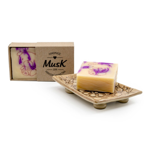 Prírodné mydlo - Veselé mydielko Macko 75g, v krabičke