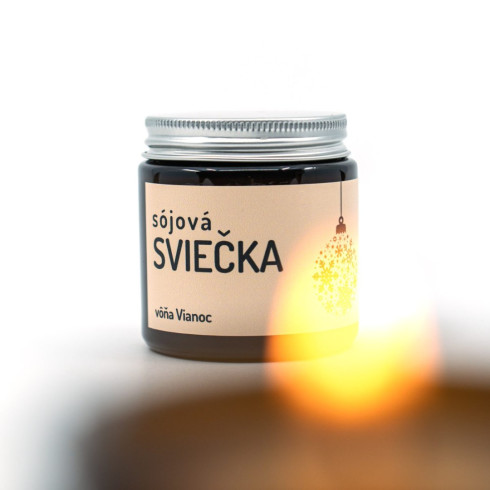 Sójová sviečka - Vôňa Vianoc 100g Sójová sviečka - Vôňa Vianoc 100g