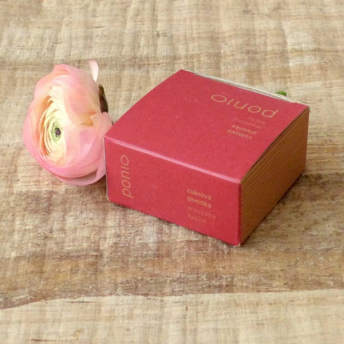 Masážní kostka - Cukrová pivoňka 100g Masážní kostka - Cukrová pivoňka 100g