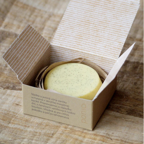 Masážna kocka - Vanilková 100g