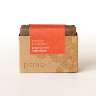 Prírodné mydlo - Pomaranč & eukalyptus s rakytníkom 100g Prírodné mydlo - Pomaranč & eukalyptus s rakytníkom 100g