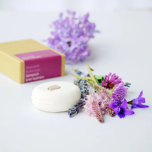 Šampúch proti lupinám - Levanduľa & Tea tree 30g Šampúch proti lupinám - Levanduľa & Tea tree 30g