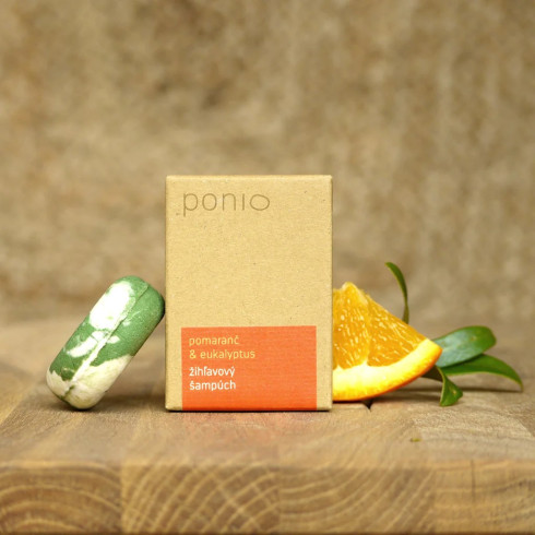 Kopřivový šampuch - Pomeranč & eukalypt 30g