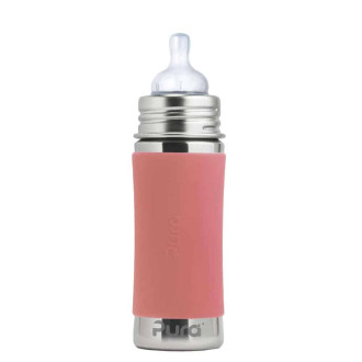 Pura  nerezová dojčenská fľaša - Rose 325ml Pura  nerezová dojčenská fľaša - Rose 325ml