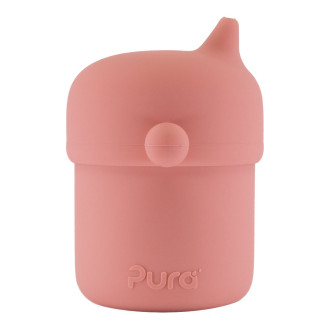 Pura  silikonový pohárek s náustkem - Rose 150ml Pura  silikonový pohárek s náustkem - Rose 150ml