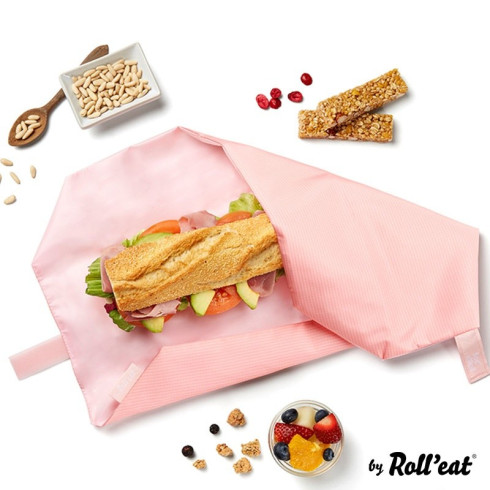 Eko vrecko na desiatu Boc'N Roll Active - Pink