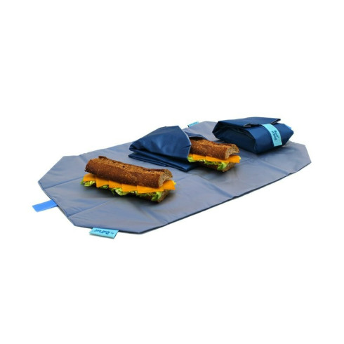 Eko vrecko na desiatu Boc'N Roll Square - Blue