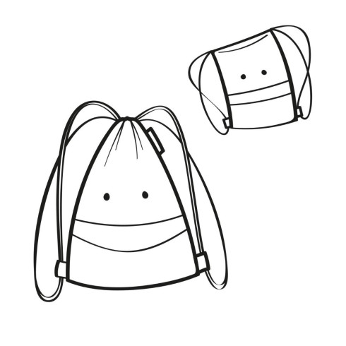 Kapsa na záda Mysac kids cats and dogs mint