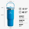 STANLEY Thermobecher The IceFlow™ Flip Straw Tumbler - Azure 890ml