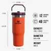 STANLEY Thermobecher The IceFlow™ Flip Straw Tumbler - Tigerlily 890ml