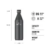 STANLEY The All Day Slim Bottle – Black 600 ml