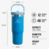 STANLEY Termohrnek The IceFlow Flip Straw Tumbler - Azure 890ml