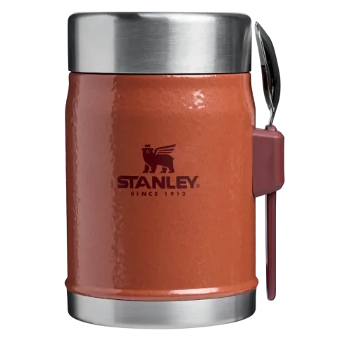 STANLEY Termohrnek The Legendary Food Jar + Spork .4L / 14oz Hammertone Clay 