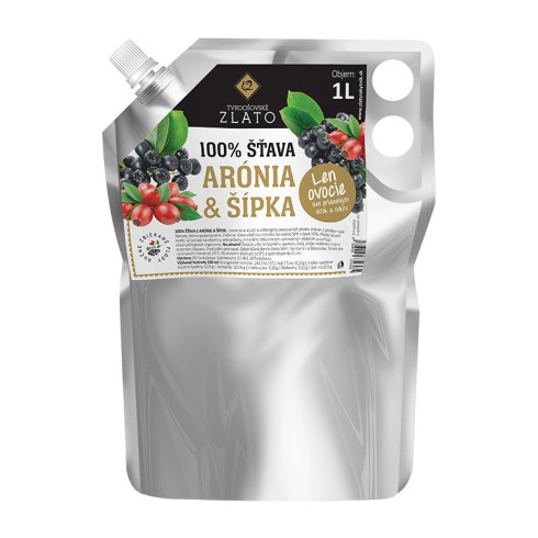 100% BIO Šťáva aronie & šipka, 1L