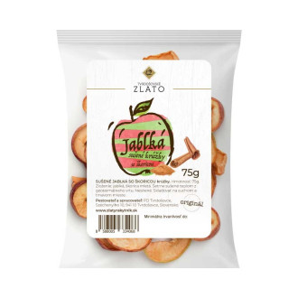 Sušené jablká - Škoricové 75g Sušené jablká - Škoricové 75g