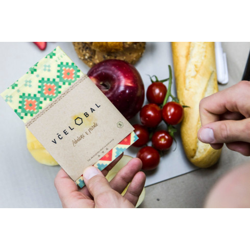 Voskový obrúsok - Folk, veľkosť S 19x19cm, Včelobal