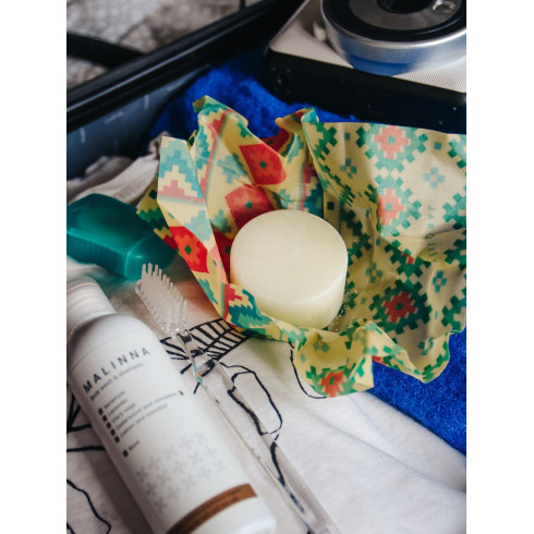 Voskový obrúsok - Folk, veľkosť S 19x19cm, Včelobal