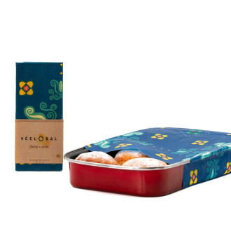 Voskový ubrousek - Folk,  velikost XL 50x45cm, Včelobal