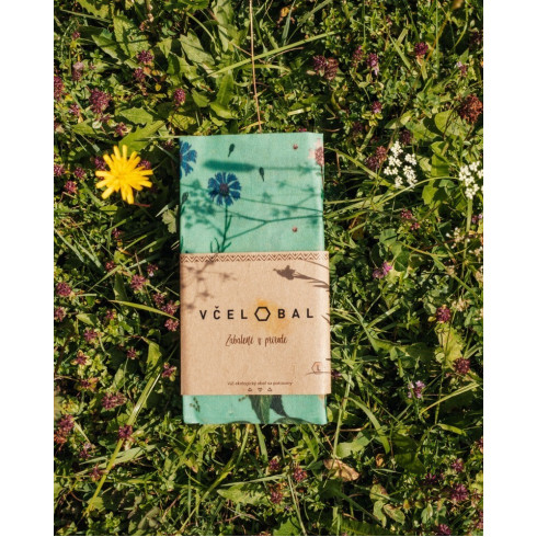 Voskový obrúsok - Herbár, veľkosť L 34x37cm, Včelobal