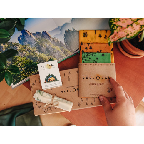 Voskový obrúsok - Outdoorové balenie, Včelobal Voskový obrúsok - Outdoorové balenie, Včelobal