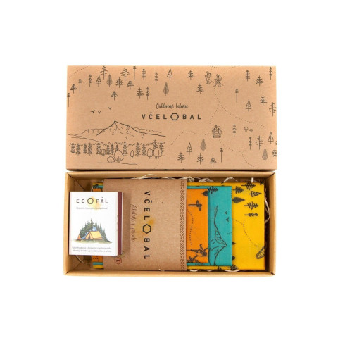 Voskový obrúsok - Outdoorové balenie, Včelobal Voskový obrúsok - Outdoorové balenie, Včelobal