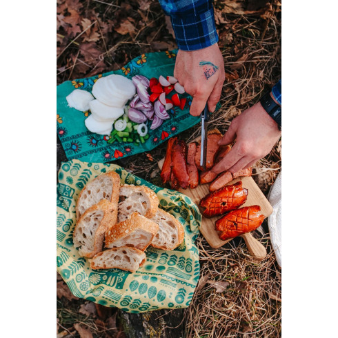 Voskový obrúsok - Rozkvitnuté, veľkosť L 34x37cm, Včelobal