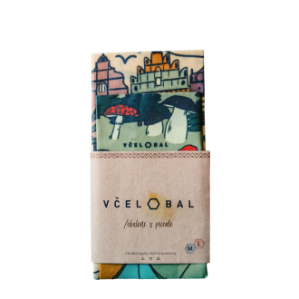 Voskový obrúsok - Susedný kraj, 2ks Duo M+L, Včelobal