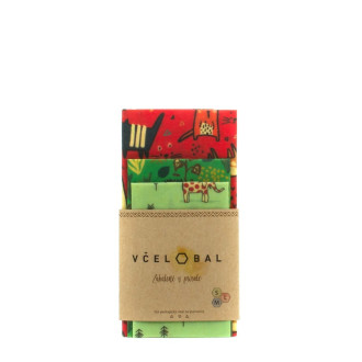 Voskový ubrousek - Zvířátka, 3ks Trio S+M+L, Včelobal