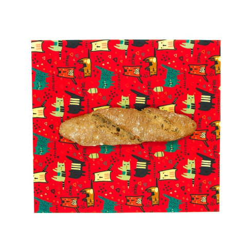 Voskový ubrousek - Zvířátka, velikost L 37x34cm, Včelobal